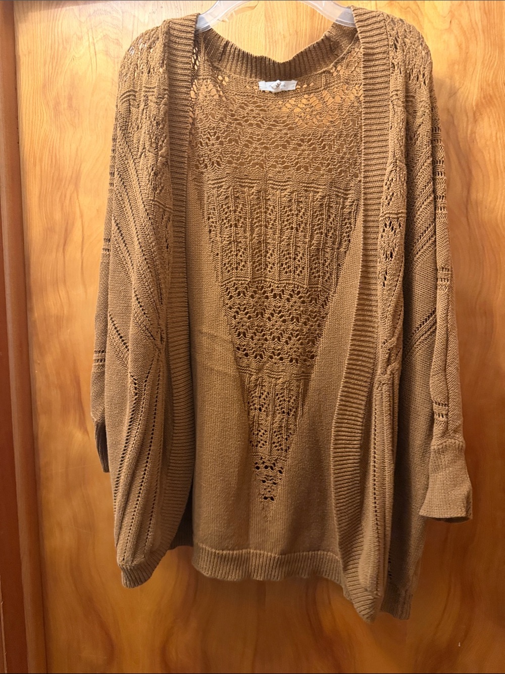 Maurices Open-Front Knit Cardigan - Camel